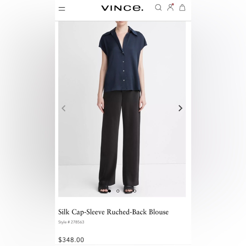 Vince Silk top Navy